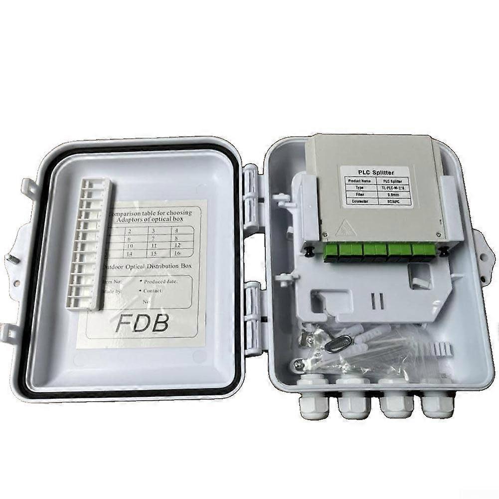 12 Port Fiber Optic Junction Box 12-Core LC for Home and Office, Slim Design, Durable Construction, Easy Installation