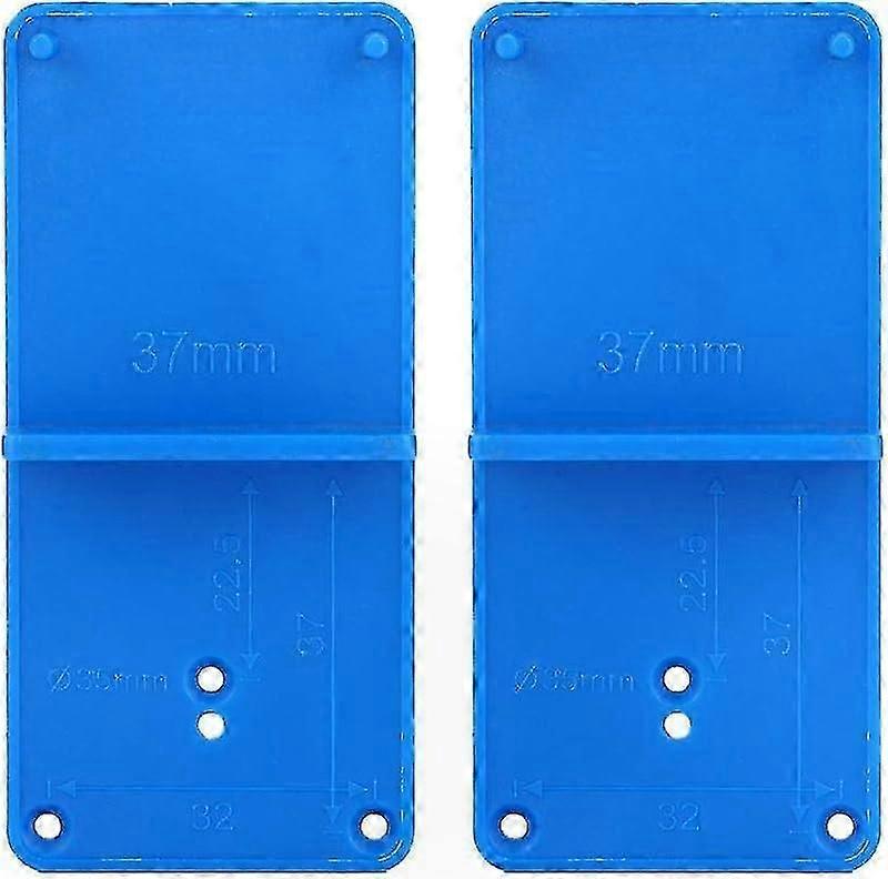 Cabinet Door Hinge Drill Guide Jig Tool for Woodworking DIY Projects 2-Pack