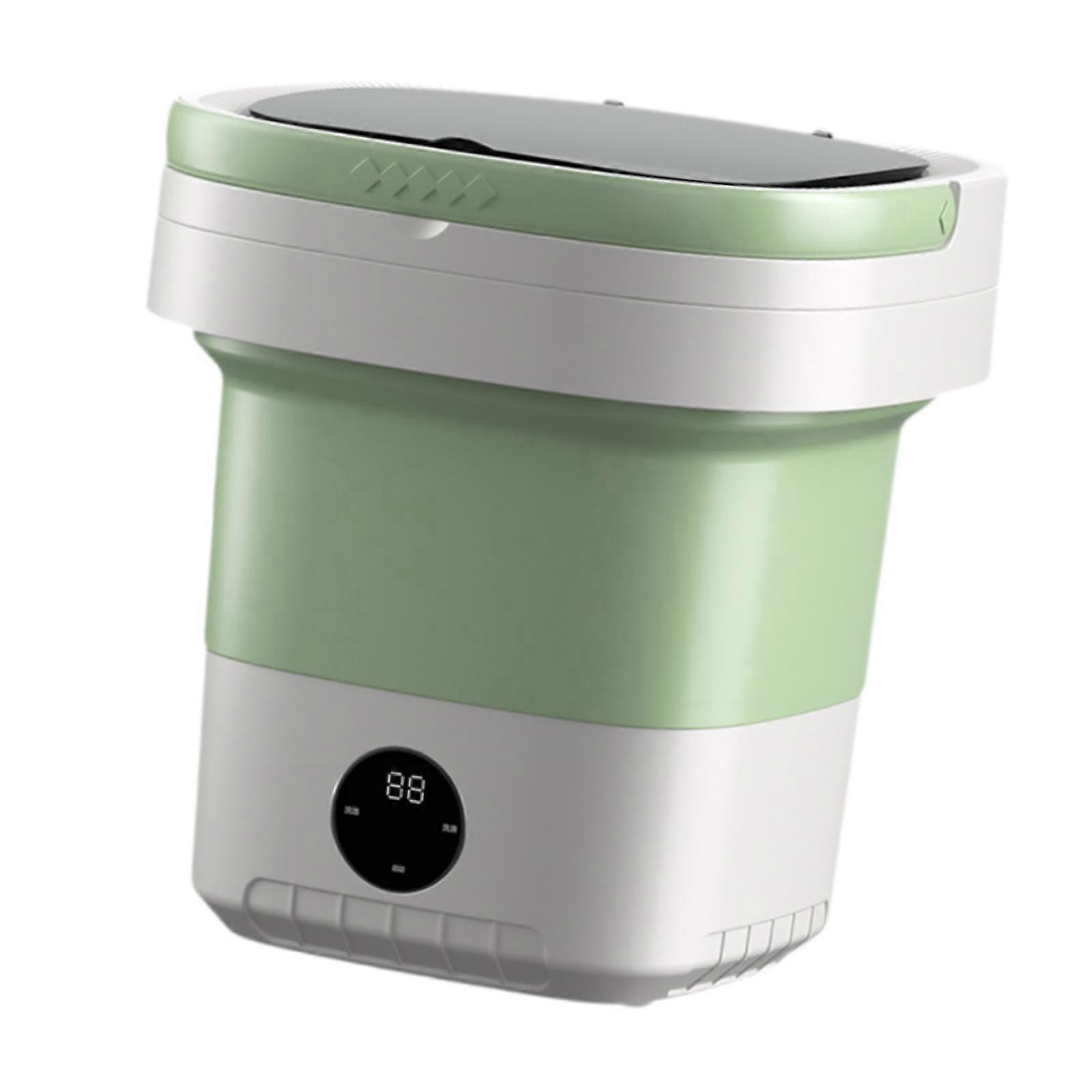 Portable Washing Machine 12L Lightweight Mini Washer for Dorm Apartment Camping - 3 Models, Compact Green Design