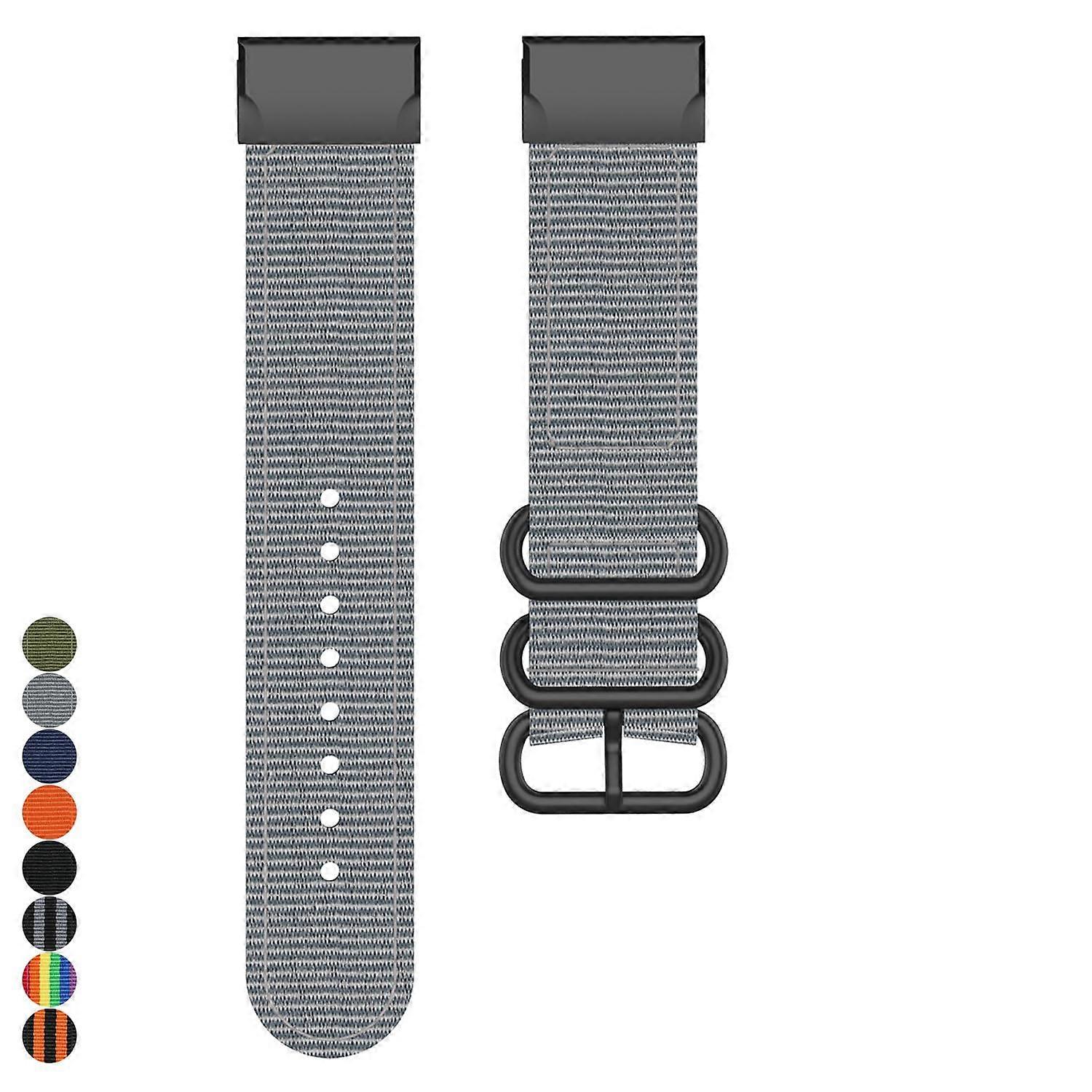 Canvas Watch Strap for Garmin Fenix 5s/6s/7s Quick Release Nylon Band