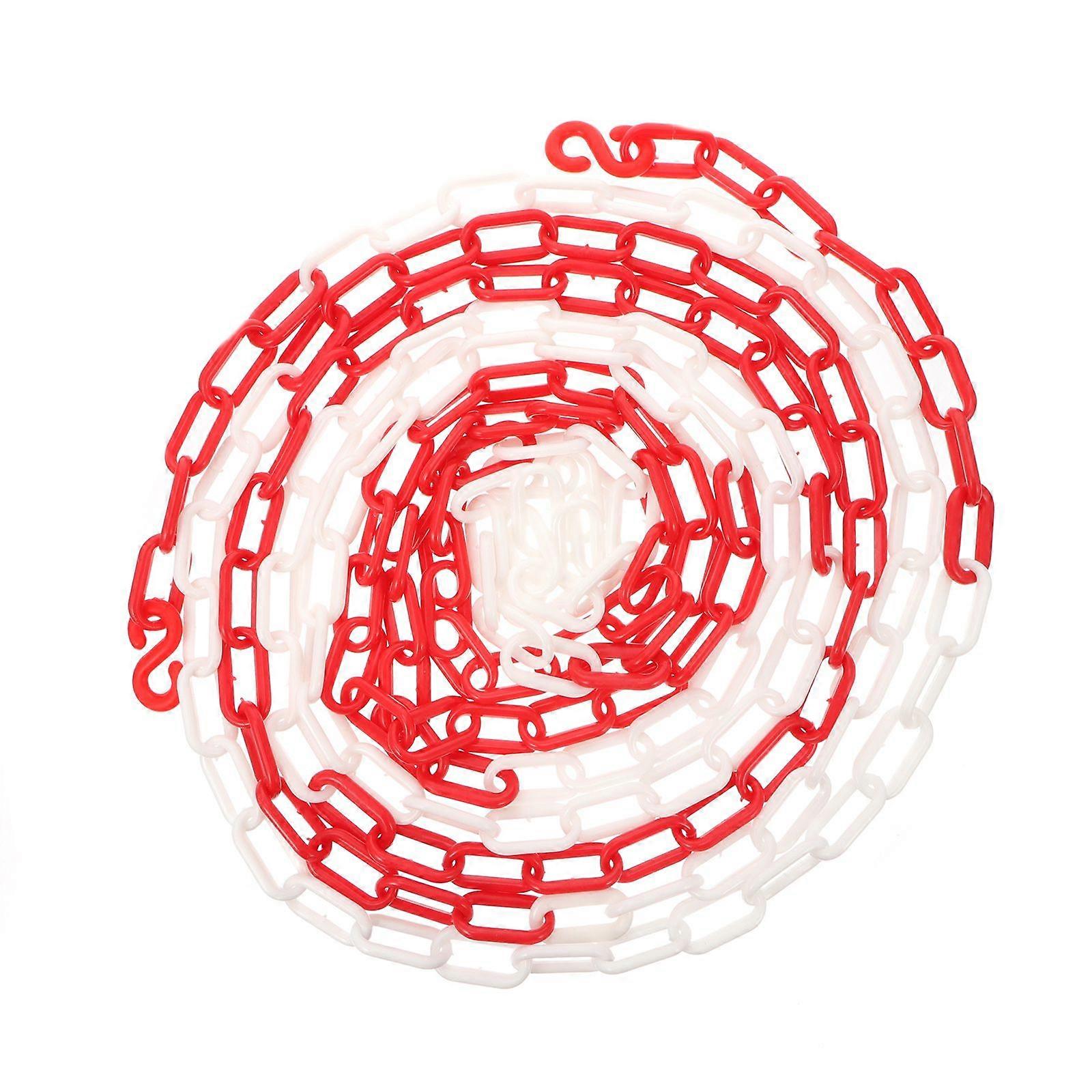 5M Plastic Safety Chain Colored Barrier Chain Belts Caution Security Chain