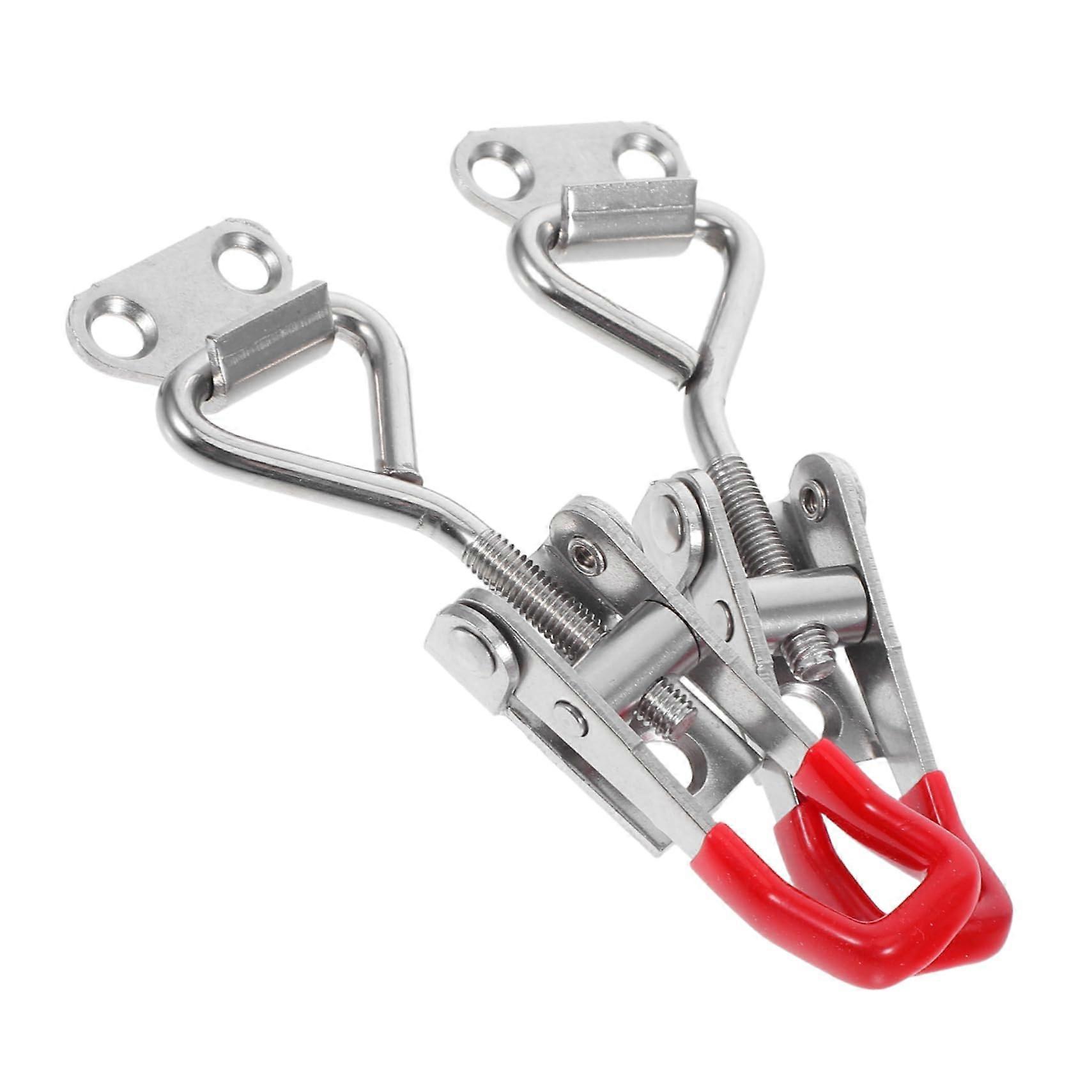 2 Pieces Adjustable Tension Latches for Cabinet Security, Toolboxes, Cases, and Installation, Versatile for Home and Office Use