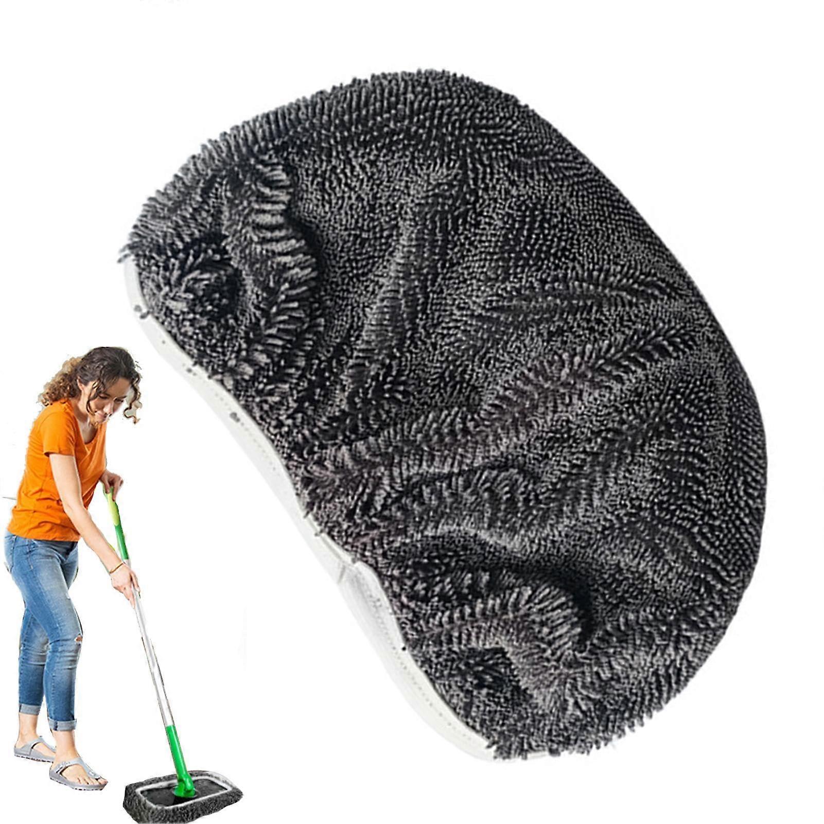 Spin Mop Replacement Head, Soft Dreadlock Fabric, Removable, Machine Washable, Multifunctional, Stain Removal