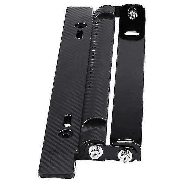 Universal Flip-Up License Plate Bracket - Adjustable Spring Hinge for Cars & Vehicles