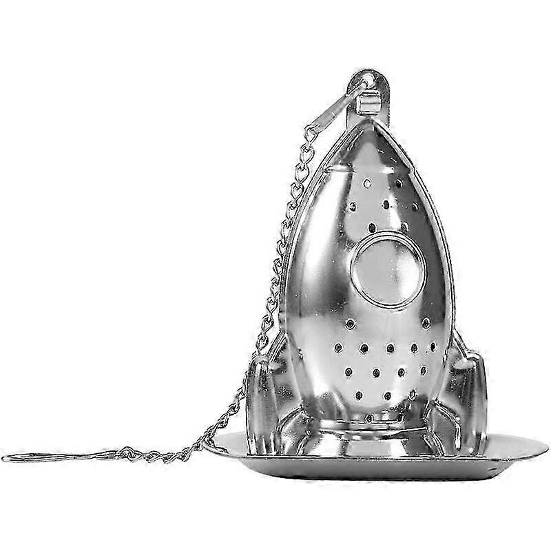 6pcs Stainless Steel Tea Infuser Loose Tea Strainer Rocket Shape Spice Herbs Filter Diffuser