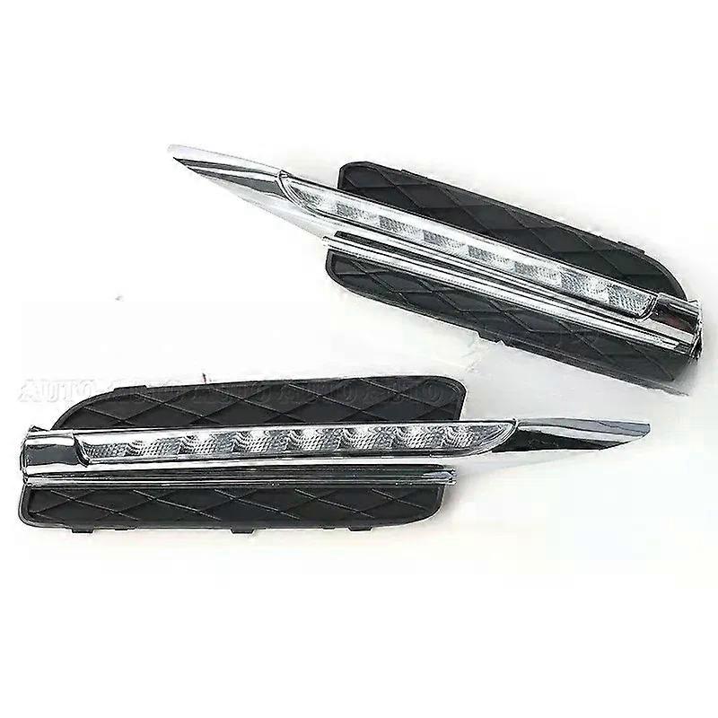 Apply Pkx LED Front Bumper Daytime Running Lights Daylight LED Fog Head Lamp Light CoverR-AUTO DRL for BMW X5 E70 2007 2008 2009 2010