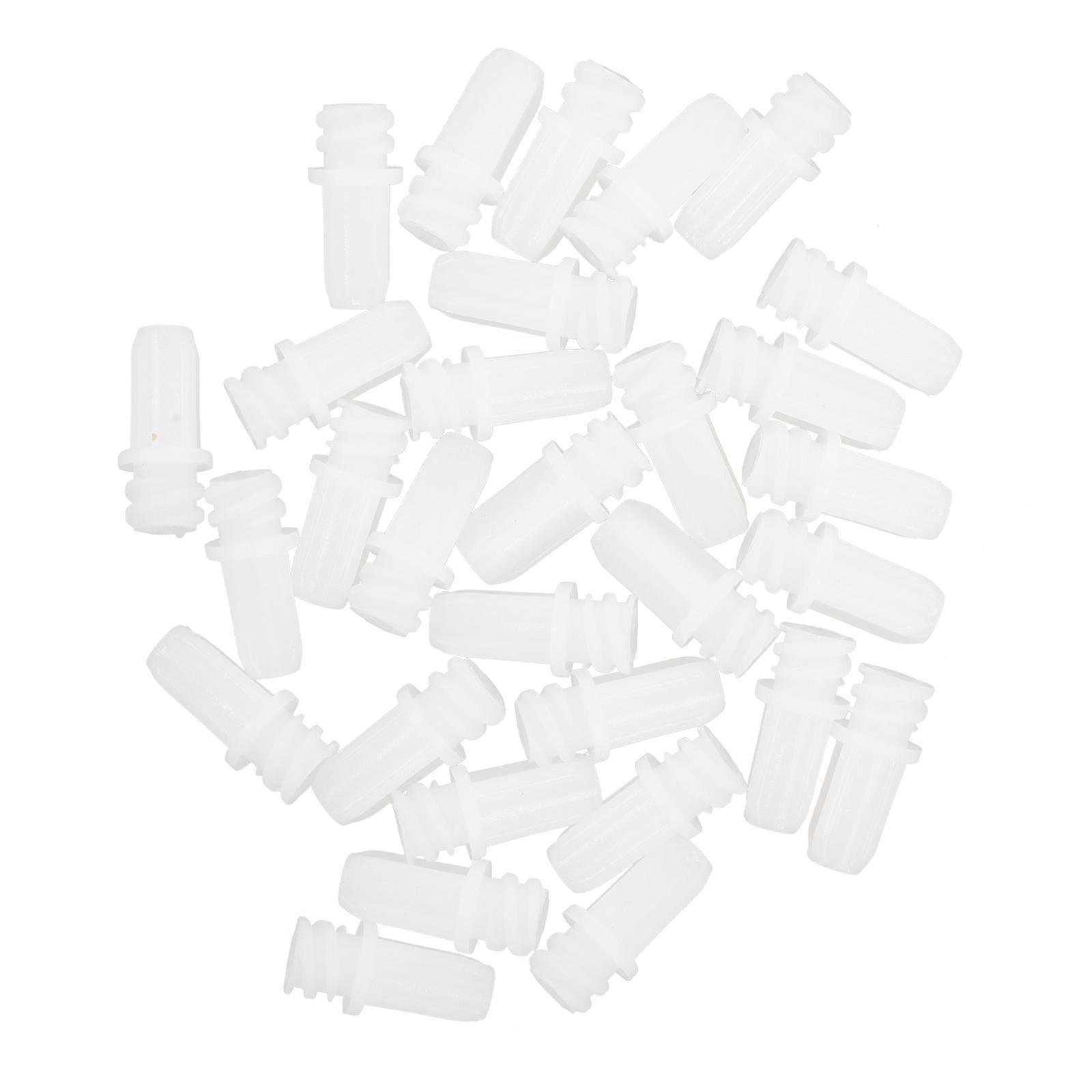 Injector Protection Caps Plastic Caps for Craftsmen White Pp Material Sealing 30Pack