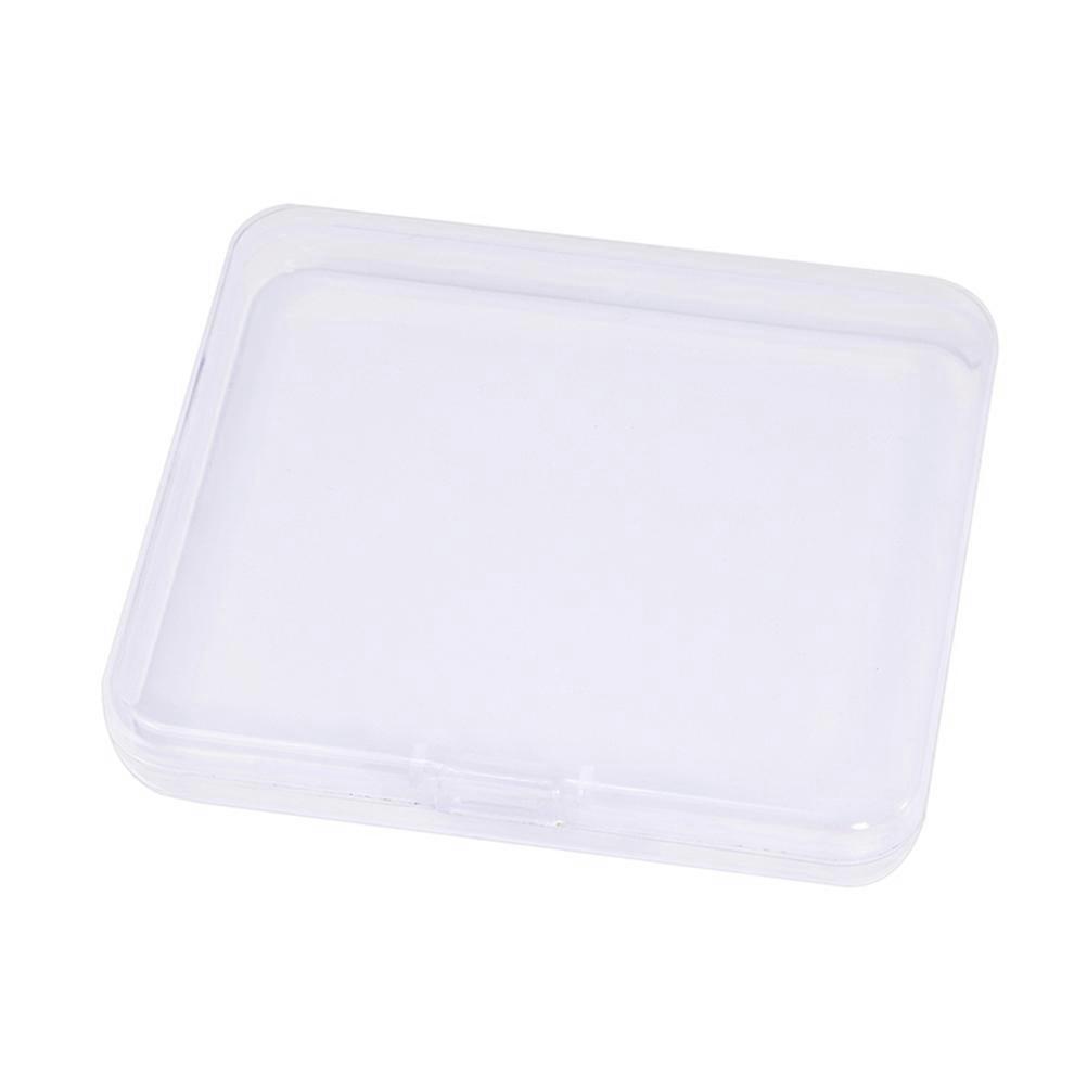 Plastic Case Rectangular Earrings Container Office Workers Transparent Storage Solution 6Pcs