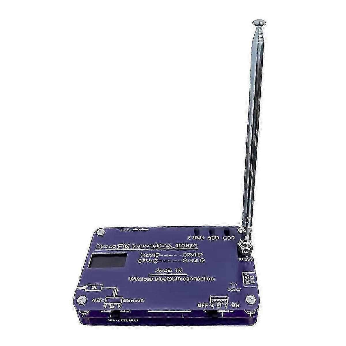 suitable for fm transmitter 76mhz-108mhz bluetooth fm radio with battery for 100-meter transmission