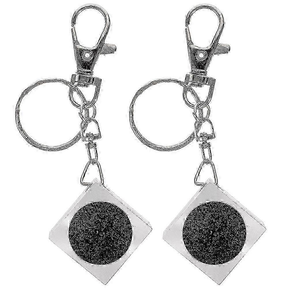 2-Piece Pool Cue Tip Shaper Tool for Billiards, Professional Accessory for Sharpening Cue Tips (9.0 x 2.5 x 2.5 cm)