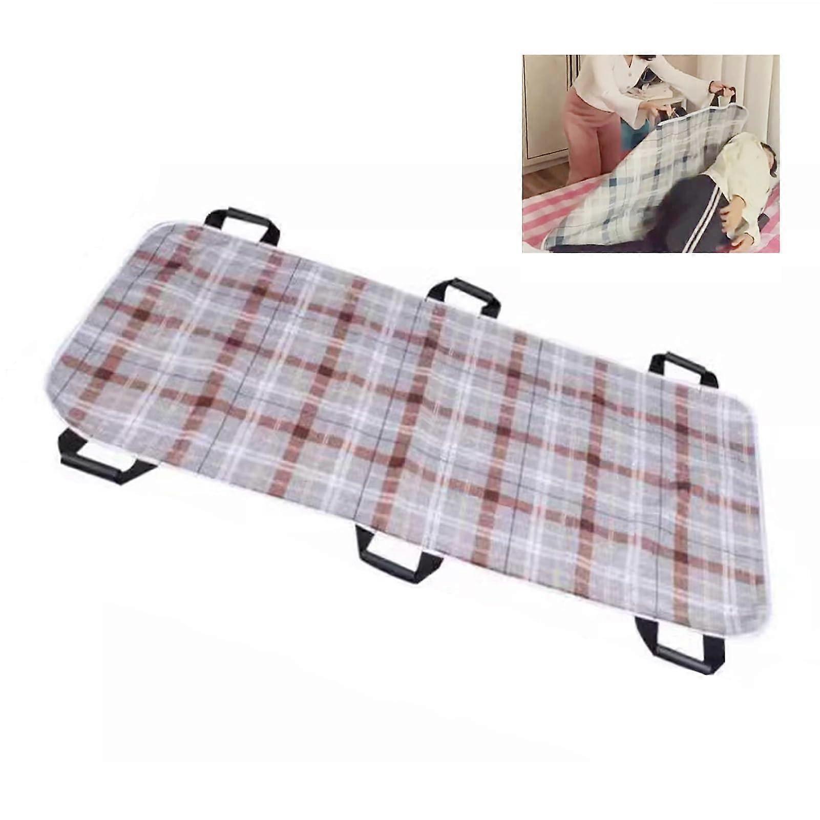Positioning Bed Pad 160cm with 6 Handles, Patient Lift Aid for Safe Transfer, Hospital Mat for Elderly and Disabled Repositioning