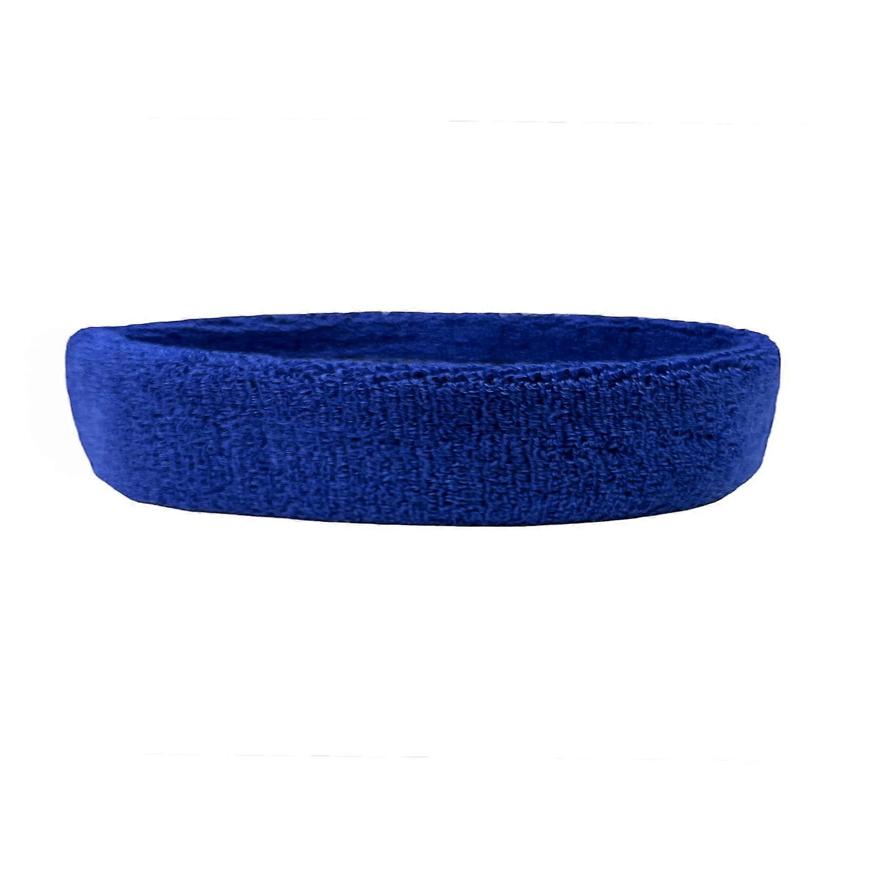 Sweatband Headbands Unisex Moisture-Wicking Gym Headband for Exercise and Workout in Blue Color, Adjustable Fit