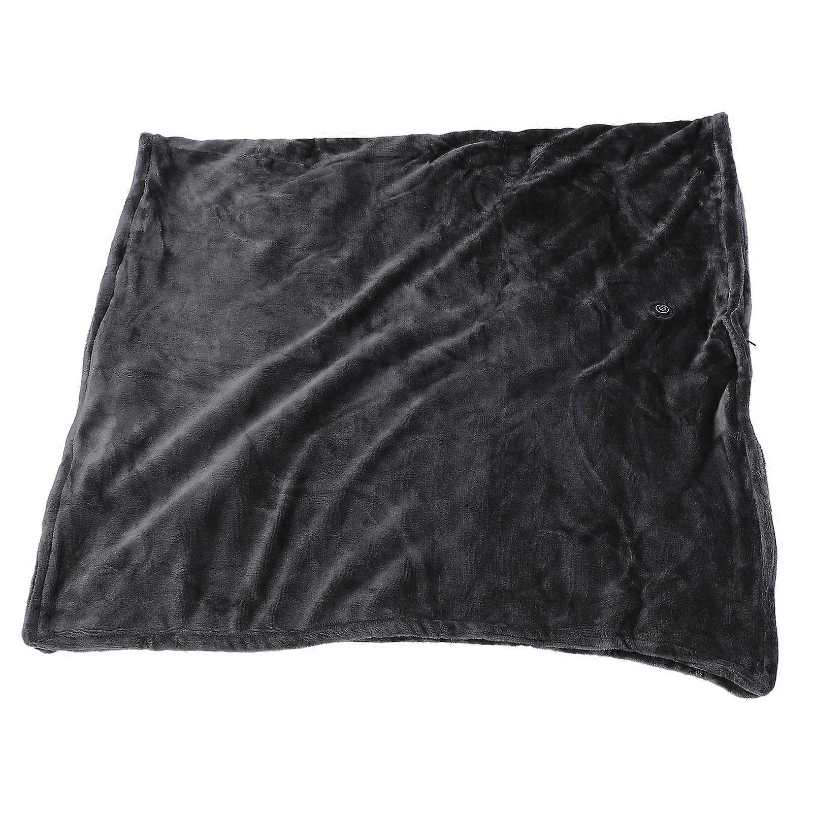 Wearable Heated Shawl Wrap USB Carbon Fiber Sheet 3 Levels Temperature Soft Fleece Heated Shawl Blanket for Travel 