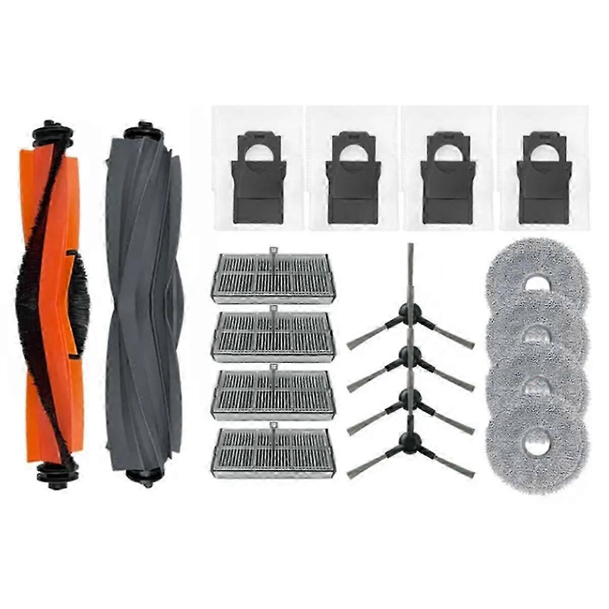 Replace Part for Master One/Master Pro / X30Pro Ultra X30Pro Plus Vacuums Roller Side Brush Filter Mop Dust Bag