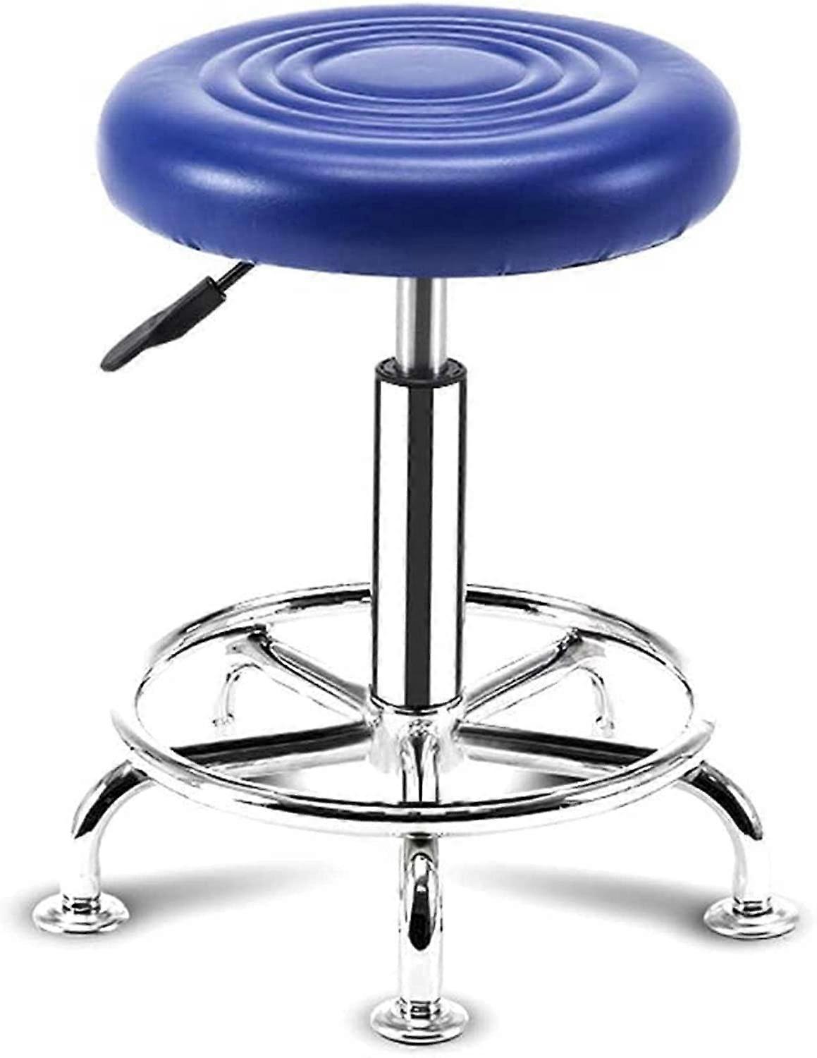 Adjustable Height Rolling Stool With Hydraulic Lift, Heavy Duty Swivel Chair, 33 x 4254 cm, Blue