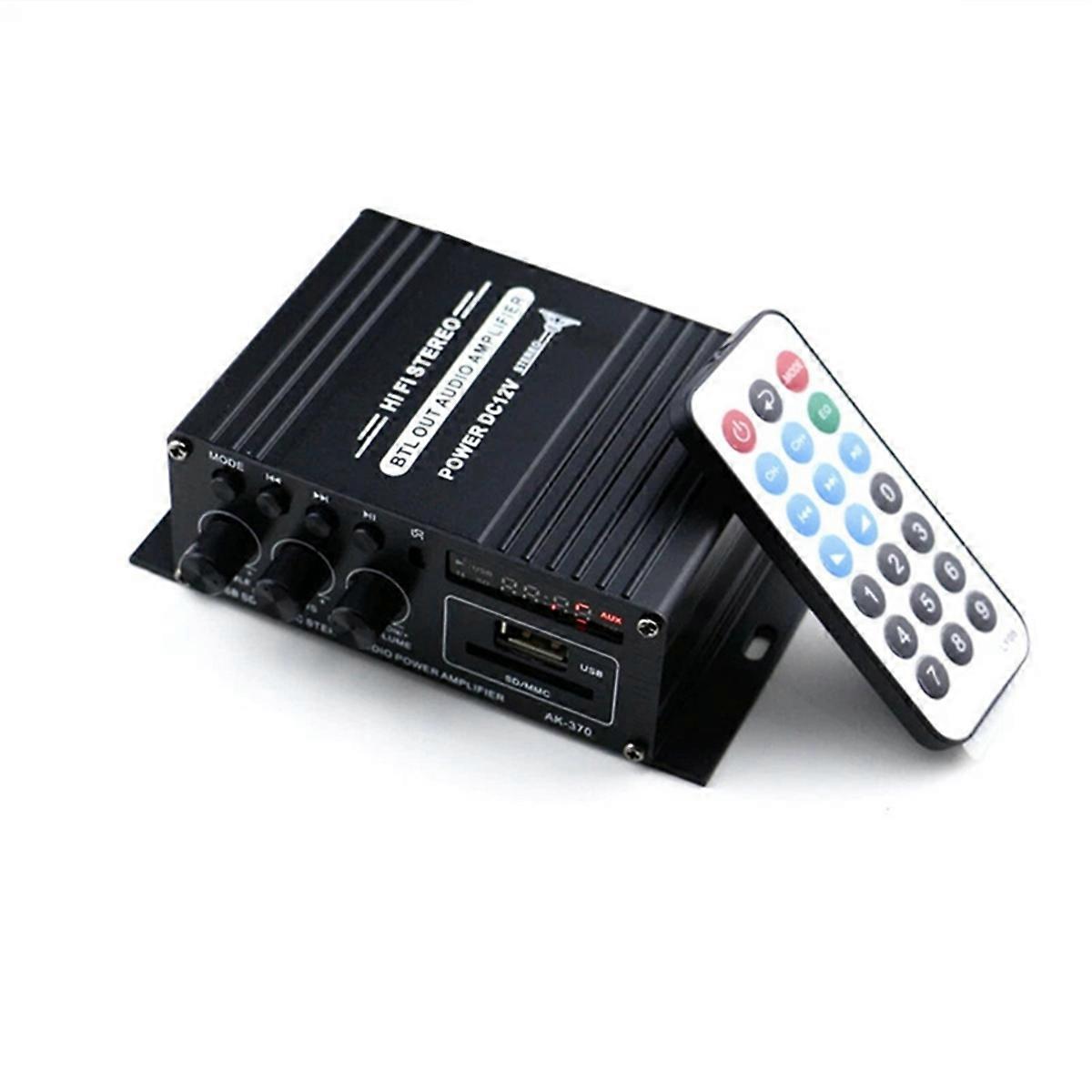 Audio Amplifier 2.0 Channel Auto Music Subwoofer Speaker