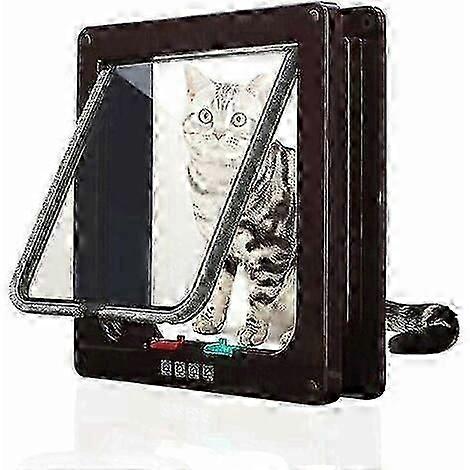 2025 Cat Flap with Tunnel and Lock - Secure Pet Door for Cats and Small Dogs, Easy Installation