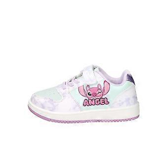 Lage sneakers ls001210 wit/blauwe regen
