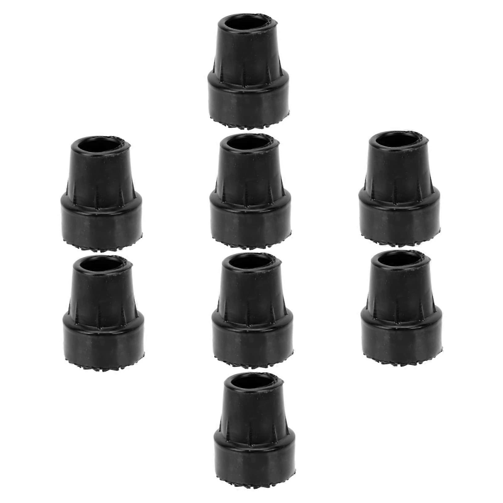 Trekking Pole Foot Protectors 9Piece Set Durable Slip Rubber Pads For Hiking Sticks Lightweight Shockproof Fits Poles