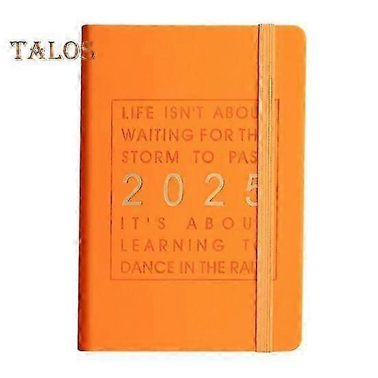 2025 Planner A5 Size Fabric Cover Flat Binding Notebook Habit Tracker Gratitude 150 Sheets Monthly Calendar To-Do Lists Planner