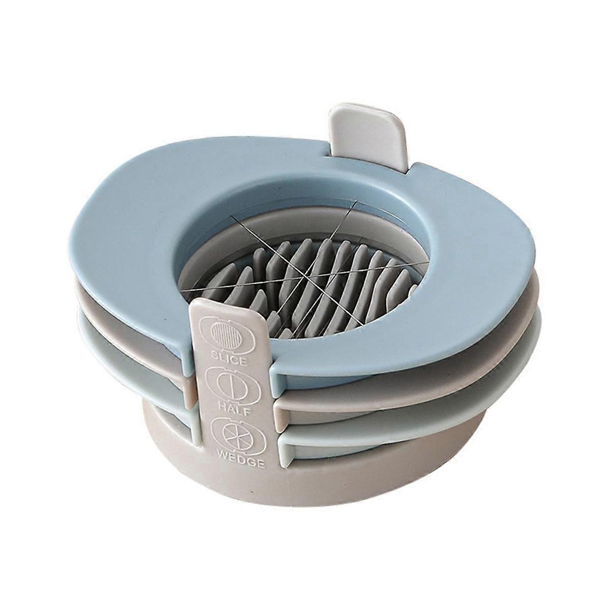 Egg Slicer, 3 in 1 Boiled Egg Cutter, with Stainless Steel Cutting Wires, Cut Eggs Into Thin Slices