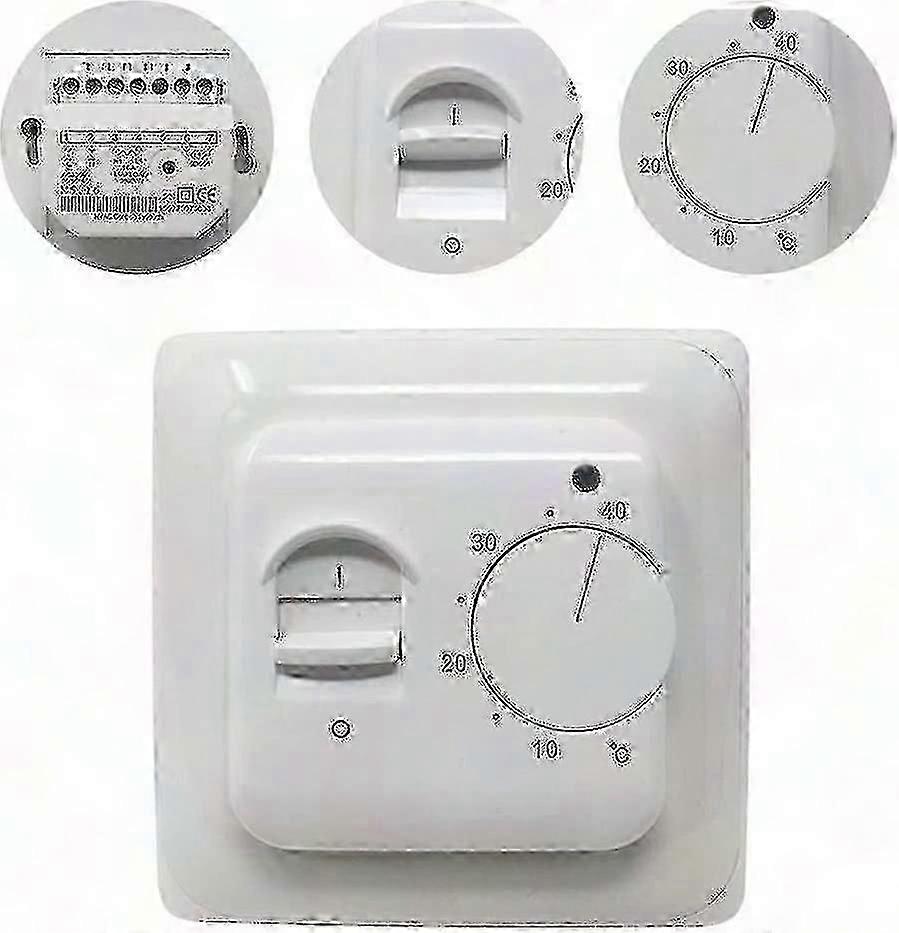 Manual Underfloor Heating Thermostat 220V 16A with Floor Sensor Probe