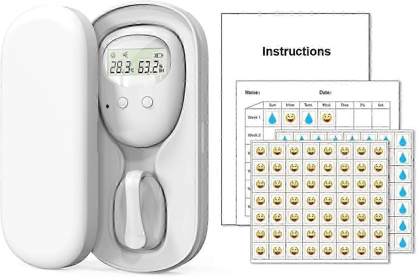 2025 Latest Model Wireless Bedwetting Alarm for Kids Rechargeable Bed Wetting
