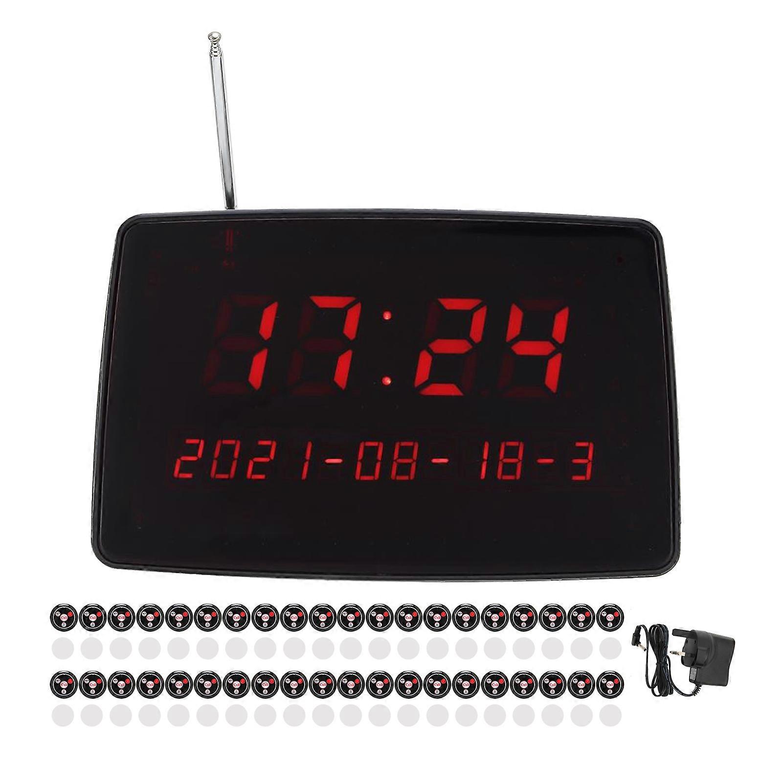 Restaurant Pager System with 400 Pagers RF Wireless Technology Waterproof UK Plug