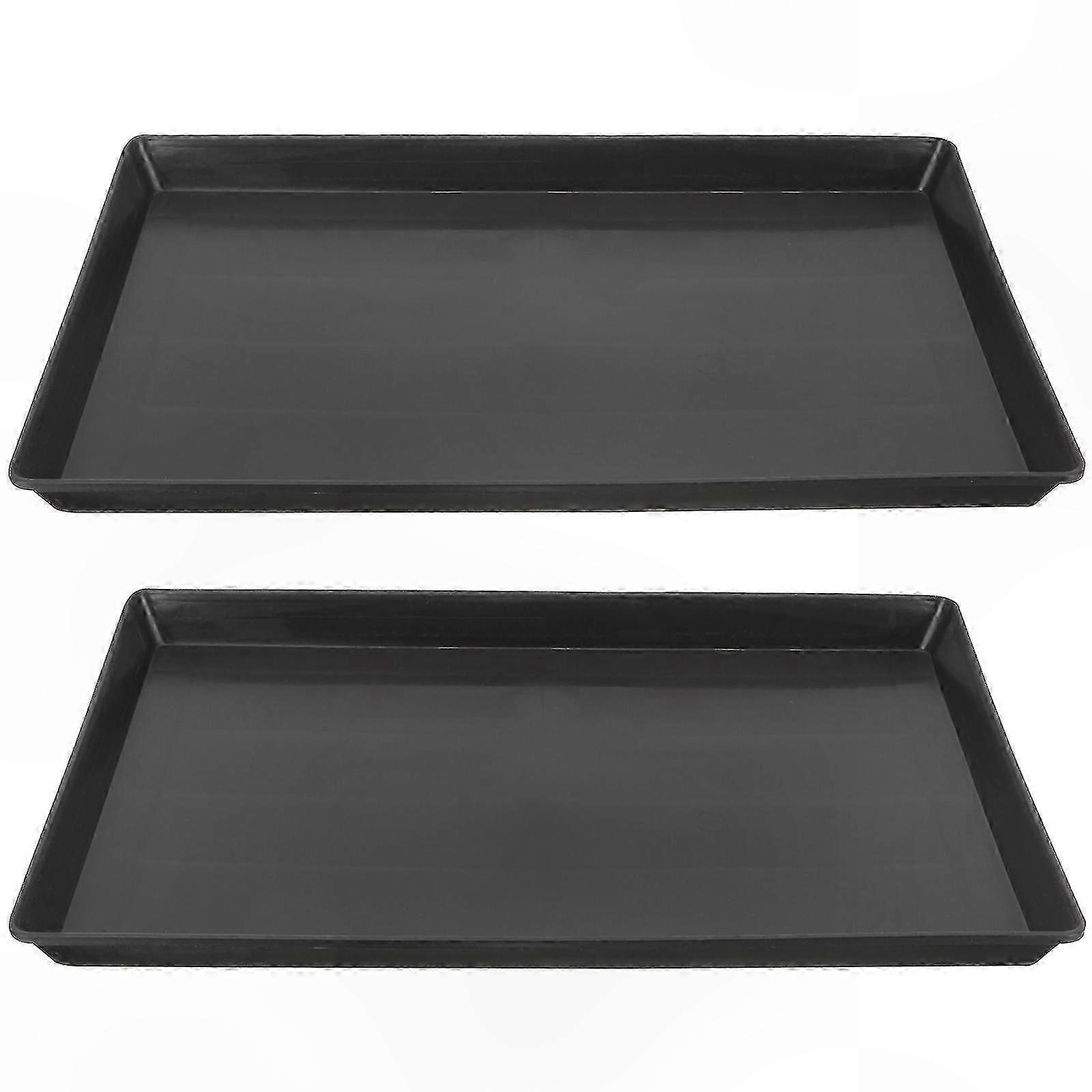 2-Pack Replacement Trays for Bird Cages, Dog Crates, Parrot Cages, Bunny Cages, Durable Bottom Liners