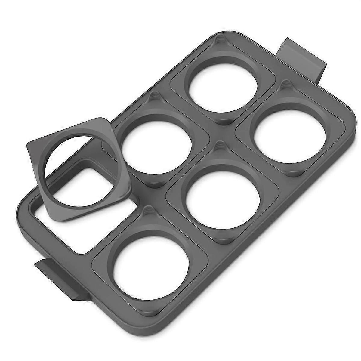 Silicone Egg Rings for Frying & Nonstick Pancake Molds: Easy-to-Detach Egg Molds for Cooking