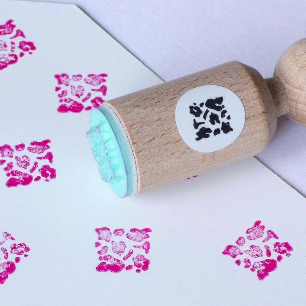 Animal Print Mini Rubber Stamp for Crafting and Scrapbooking
