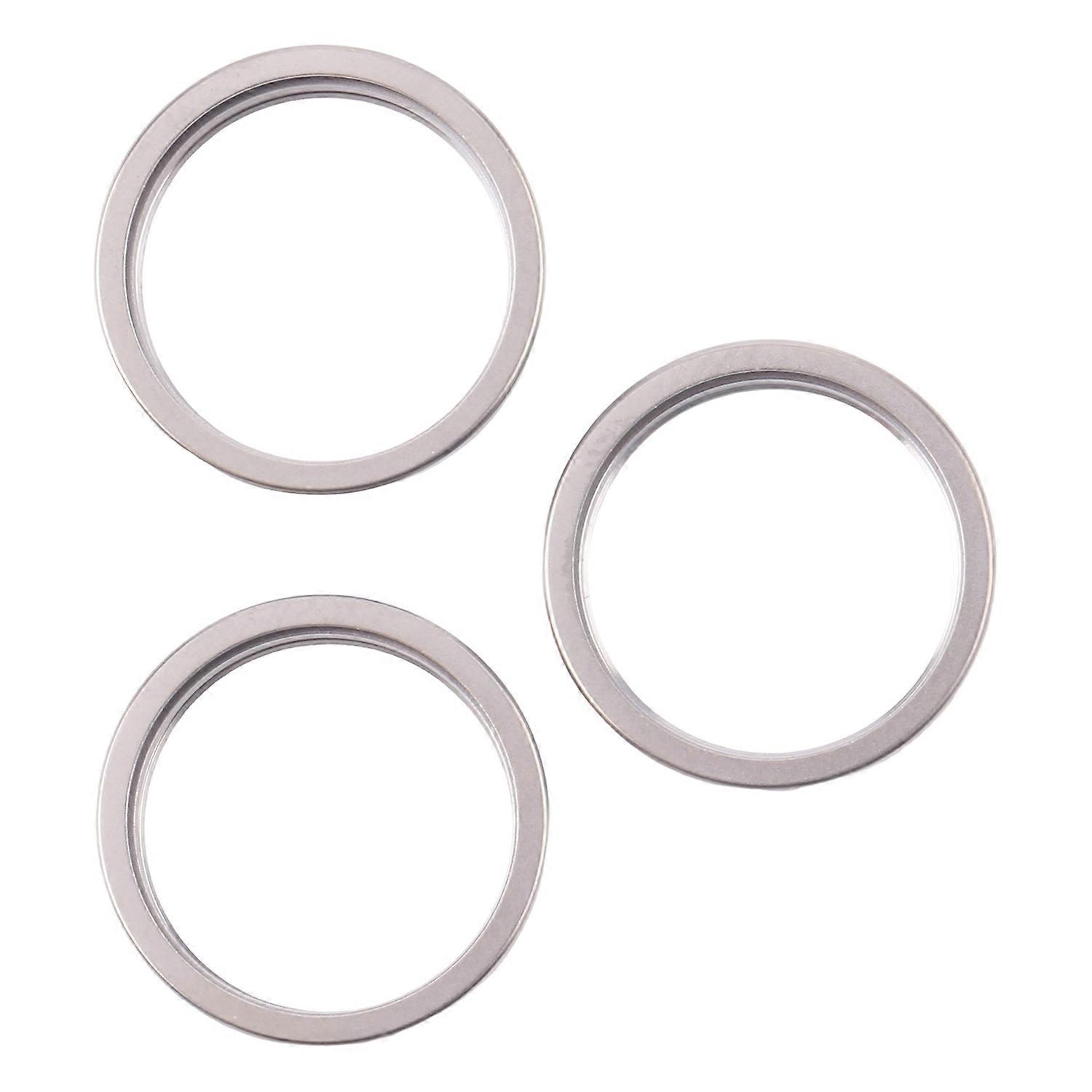 For iPhone 16 Pro Max 3pcs Rear Camera Metal Protector Ring