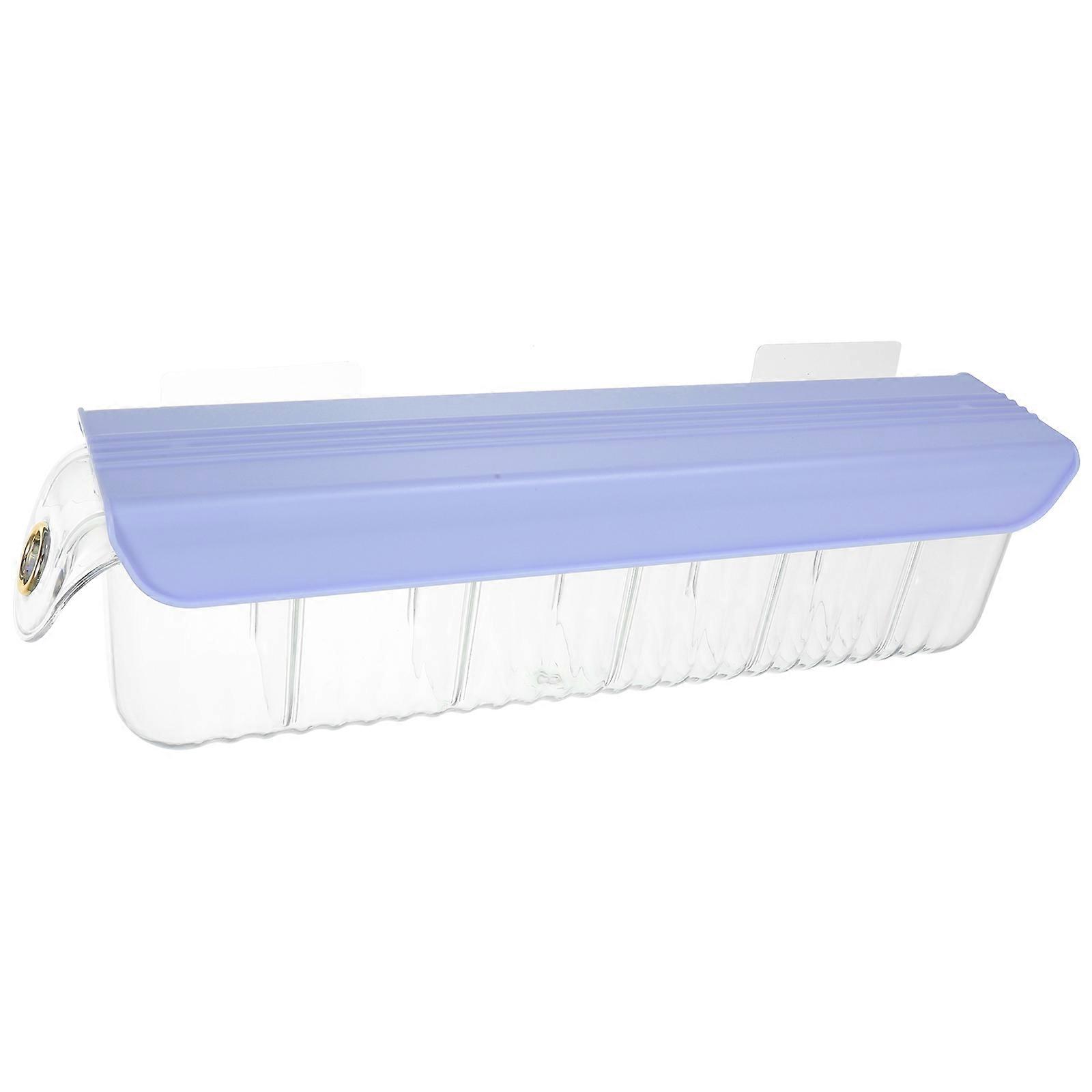 Wall Mounted Socks Organizer Storage Box for Home Use 3Pcs Blue Holder