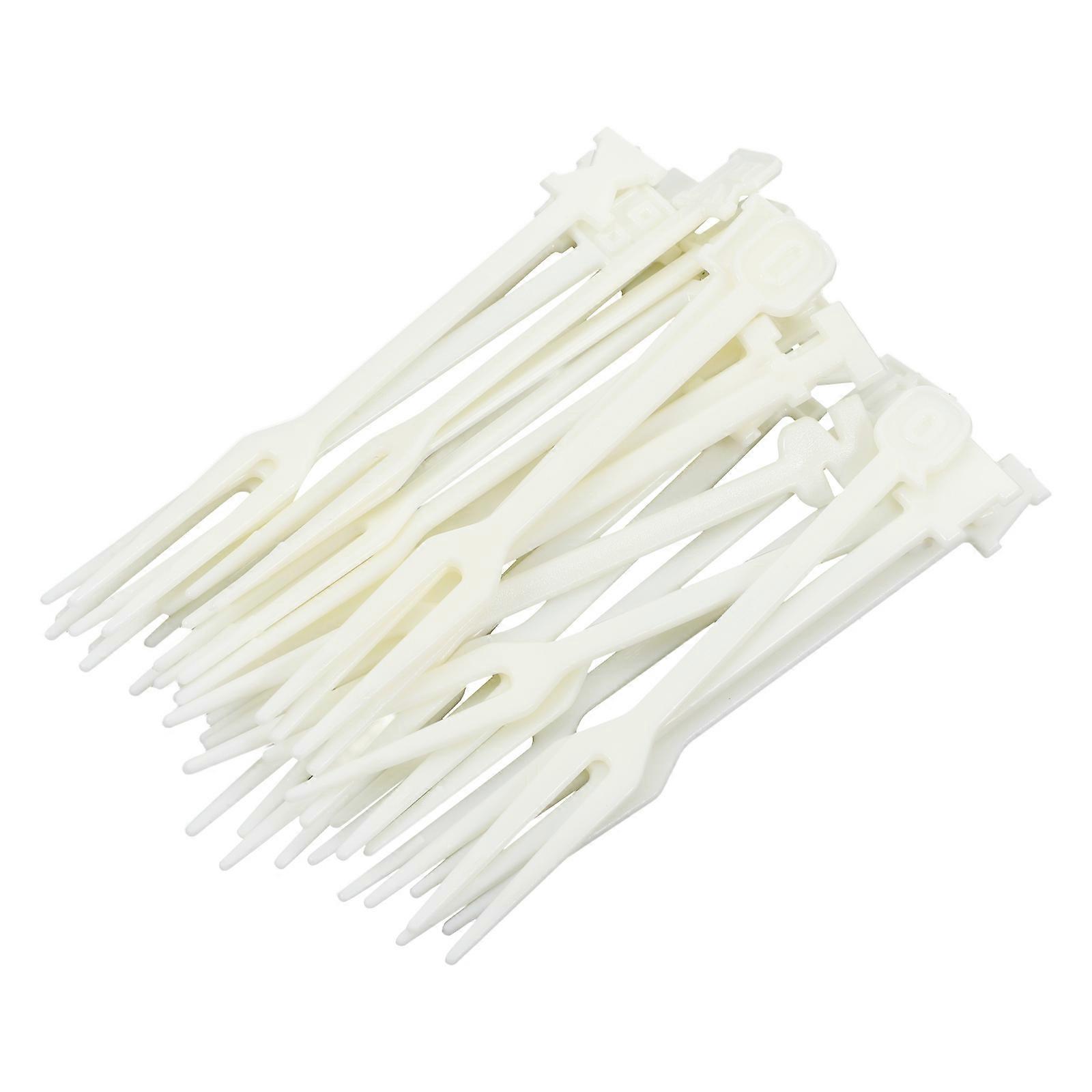 Plastic Mini Forks Dessert Forks Versatile Utensil Dessert Party Ivory Durable Material for 104Pcs