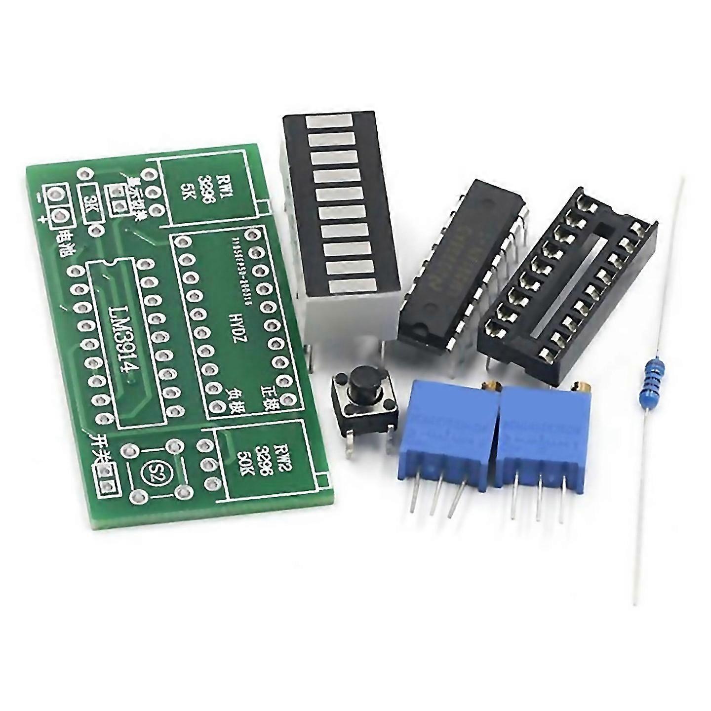 For Lm3914 10 Segment 37v Lithium 12v Battery Capacity Indicator Module