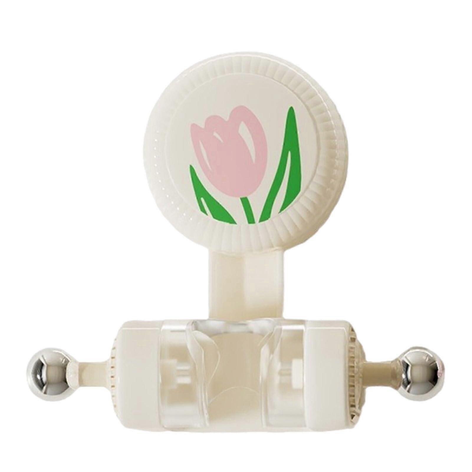 Showerhead Holder Universal Fit 70 Degree Up And Down Adjustable ABS Bracket Suction Cup Base White