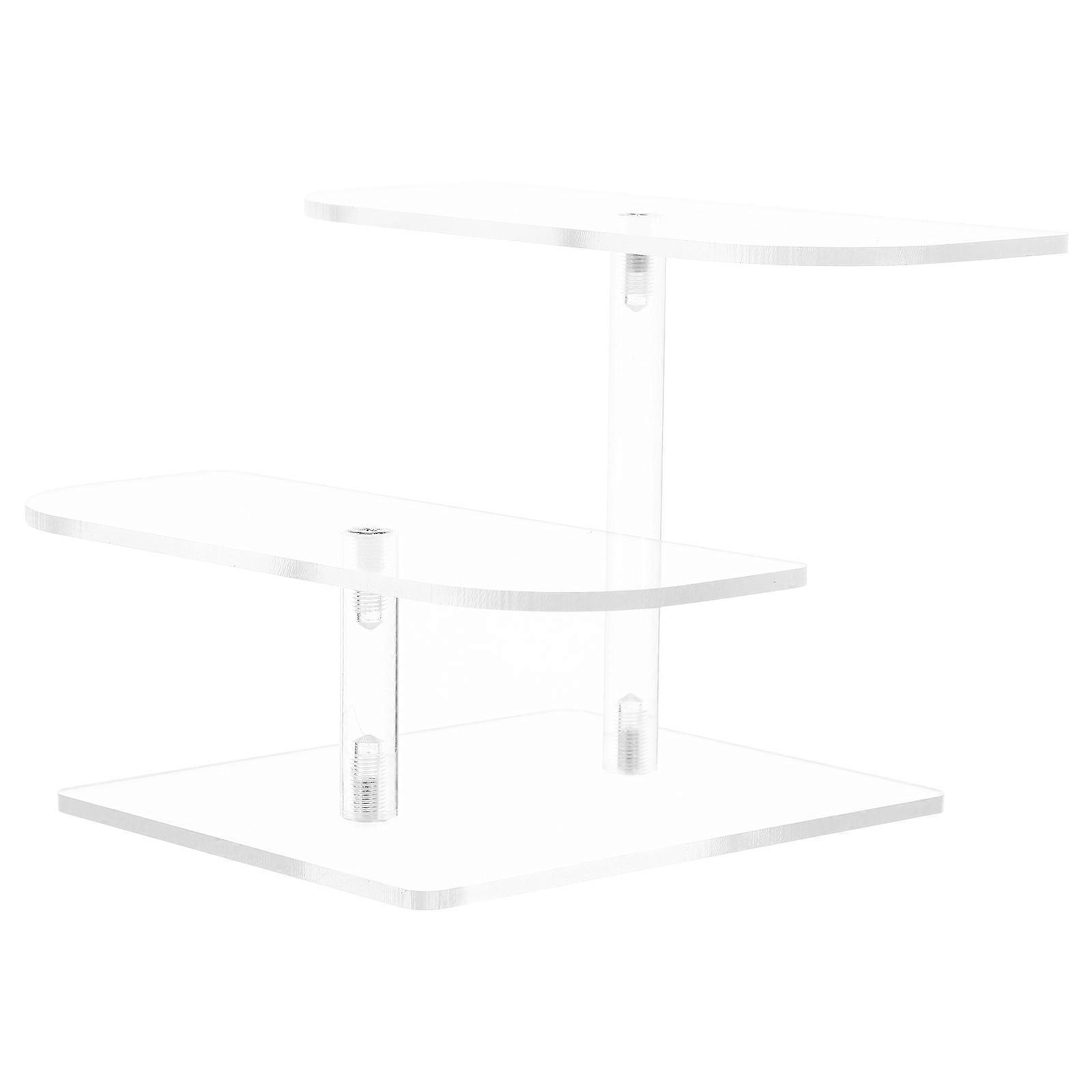 Figure Holder Acrylic Display Stand For Office Desk 15.00X12.00X10.50CM Multi-layer Storage 1Pcs