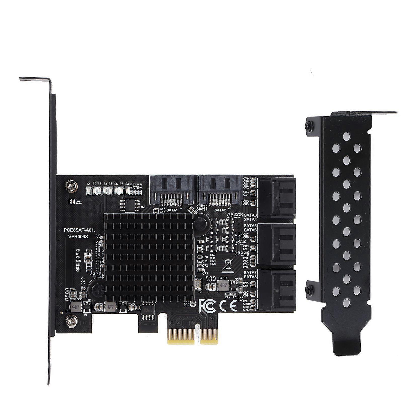 PCI-E to SATA3.0 Controller Expansion Board 8-Port SATA3.0 Interface Expansion Card