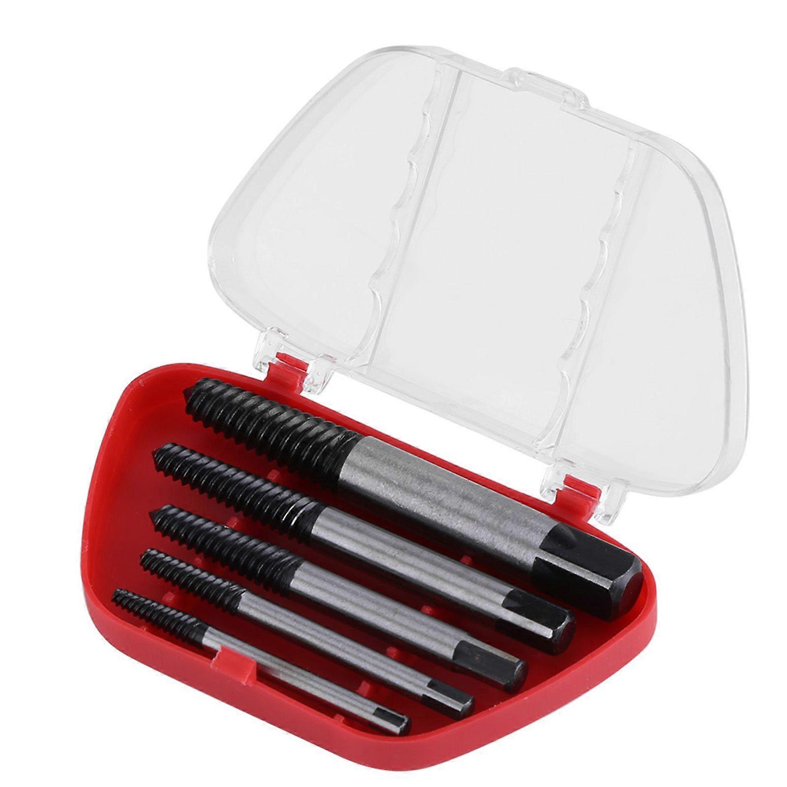 5pcs Broken Screw Extractor Bit Damaged Bolt Easy Take Out Removing Tool