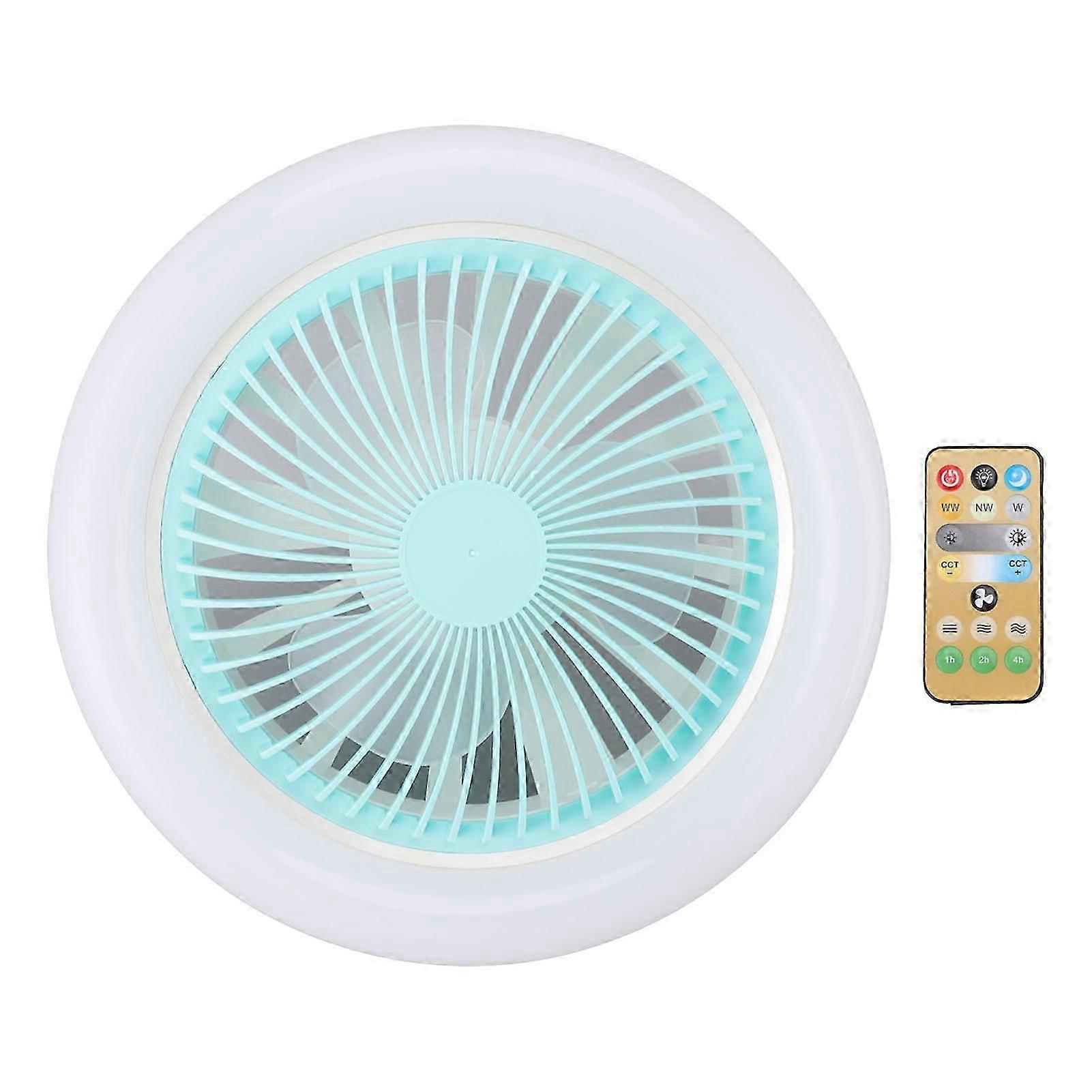 Enclosed Ceiling 3 Speeds Dimmable 3 Colors 10inch Screw In Ceiling Fan Light with Remote Control 2025