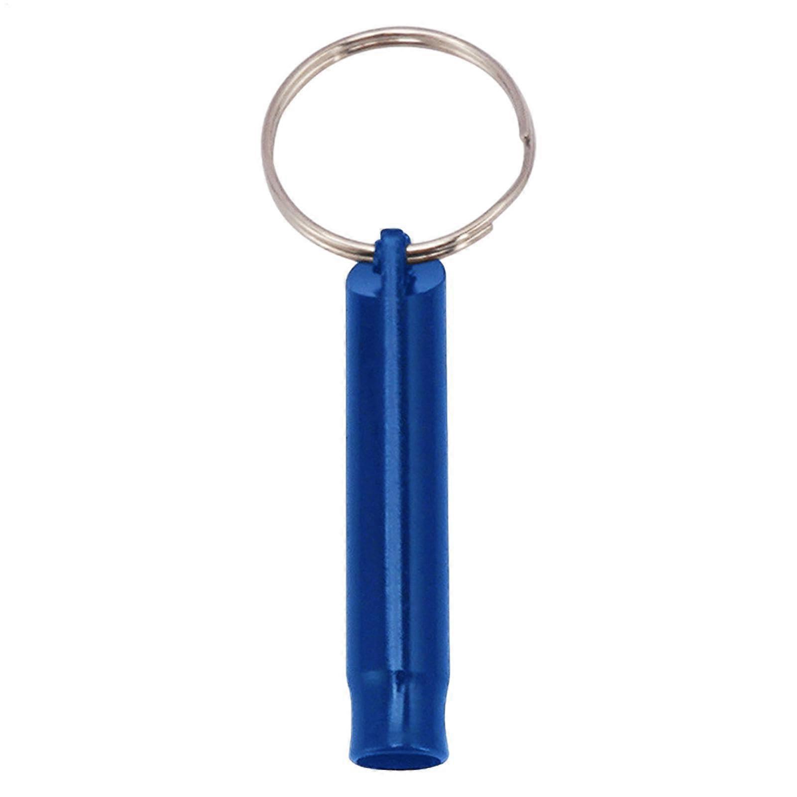 Dog Whistle Aluminum Alloy Frequency LongRange Recall Whistle Blue Portable Training Aid Silent Bark Control Tool