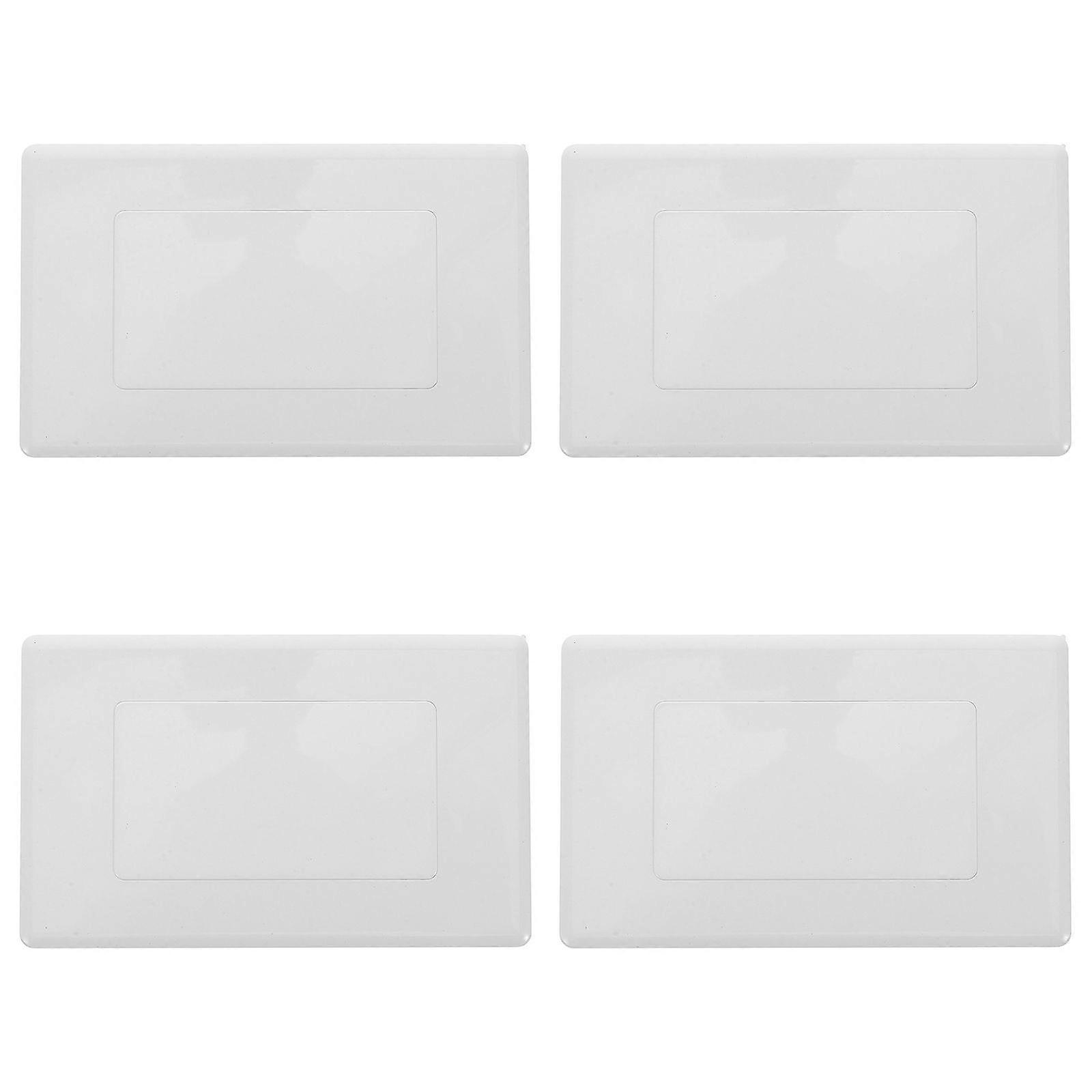 4 stücke leere Wandplatte Abdeckung Anschlussdose Kunststoff Steckdose Abdeckplatten Einfache Installation Elektrokasten Abdeckplatte (klein)