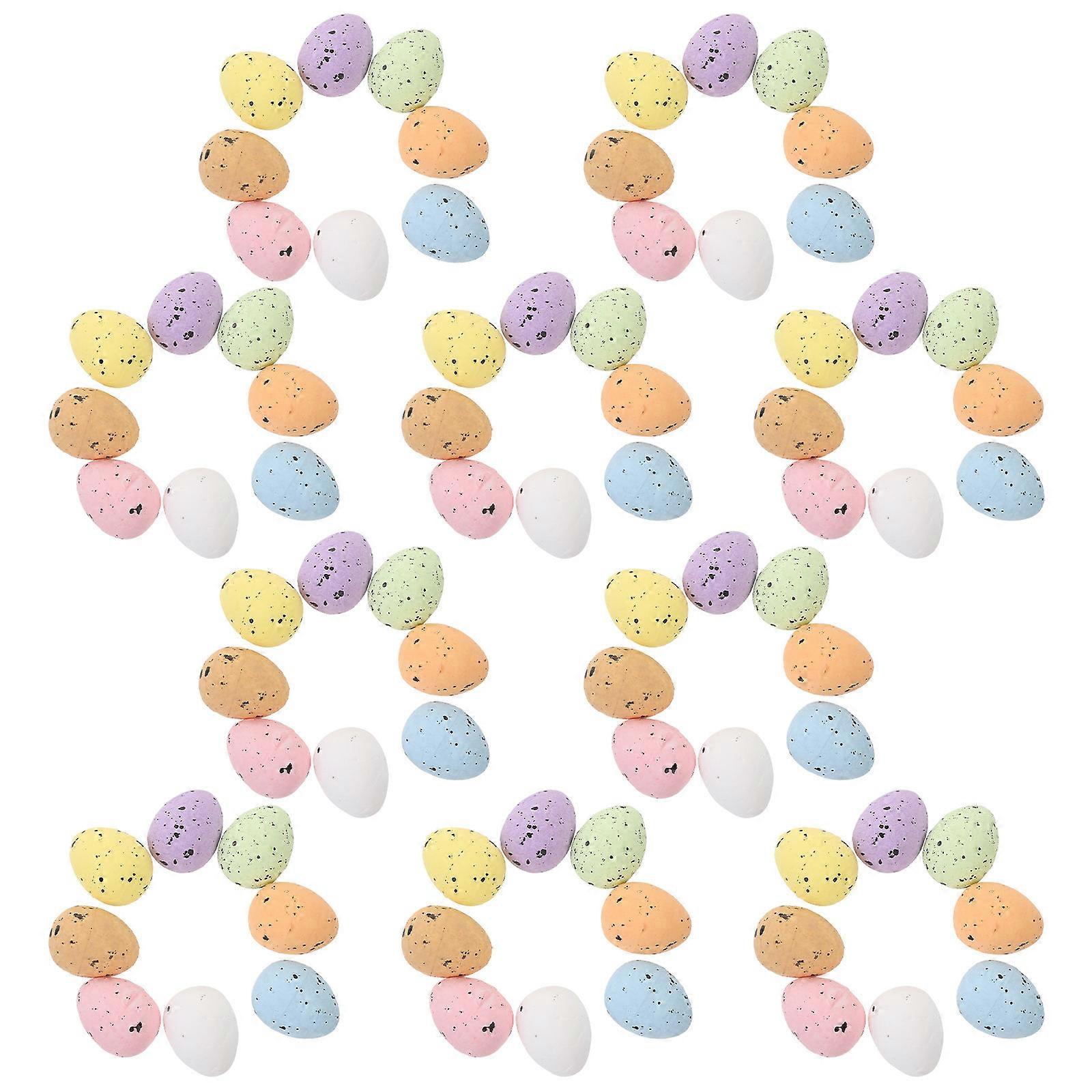 Assorted Foam Eggs Decor Simulation Miniature Egg Model for Party Favor 200Pcs