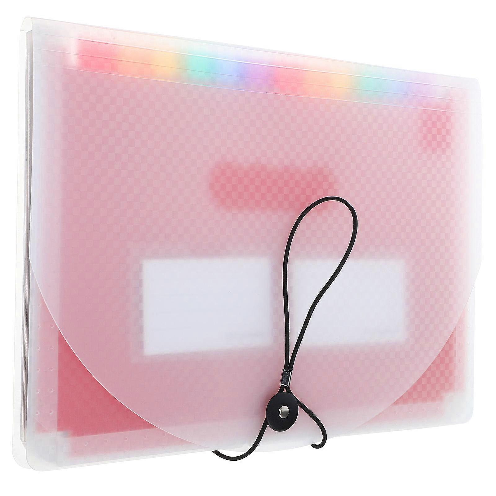 Expanding File Folder Organizer PP for Document Storage 5Pcs Pack