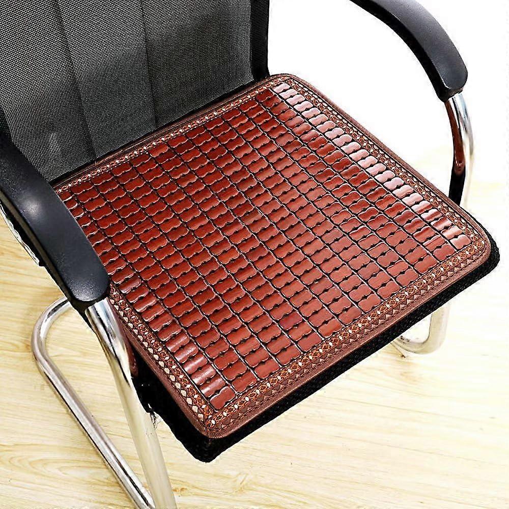 Bamboo Cushion 40x40cm Breathable Office Chair Cushion, Mahjong Cushion Style, Computer Chair Pad, Sofa Car Seat Pad