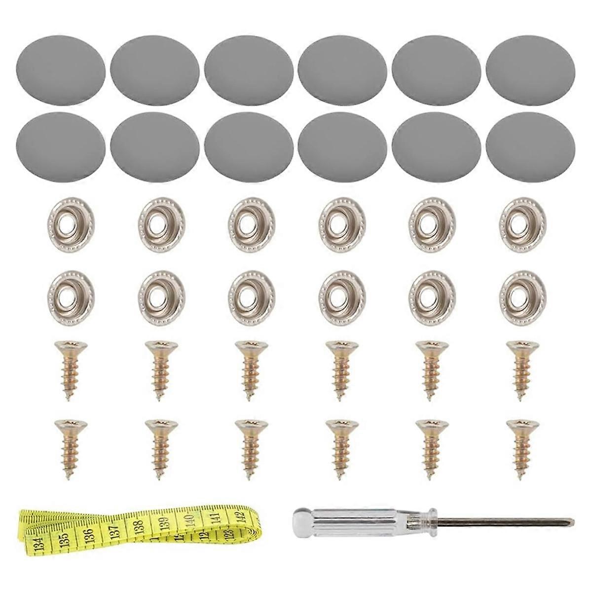 1Set Leather Snap Upholstery Buttons Fit for Tufting Furniture Bed Sofa Chair, Car Seat RV Roof