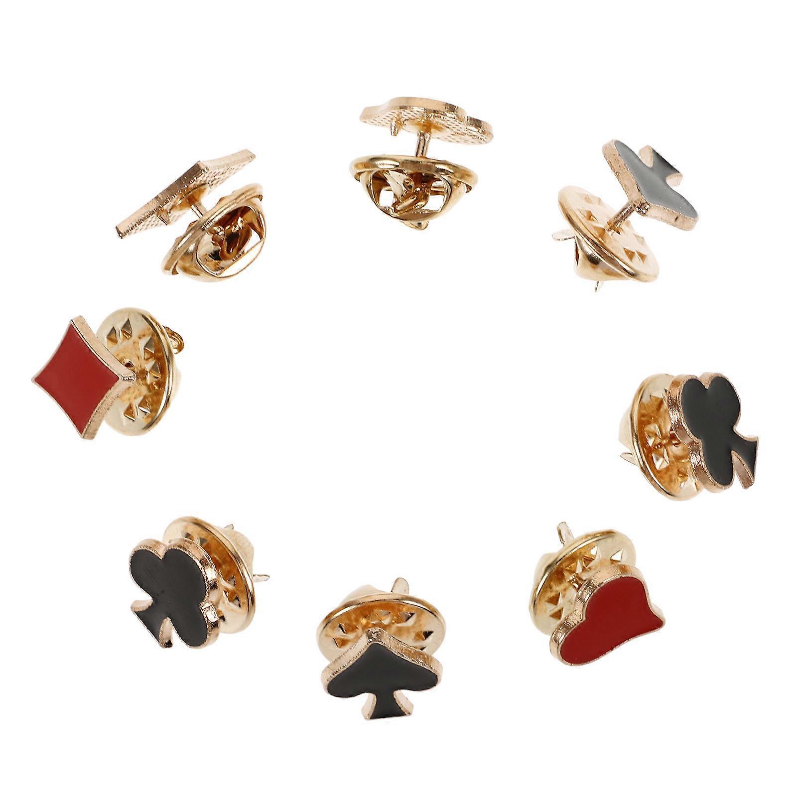 Suits Accessories Cards Plum Square Design Passchendaele Remembrance Collar Pin Random Style 8Pack