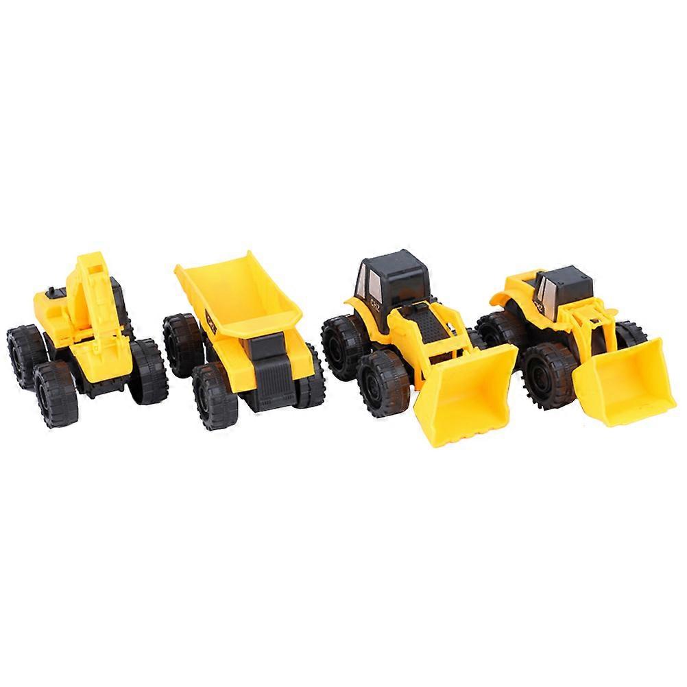 Plastic Construction Car Model Engineering Truck for Kids Playing 12Pcs