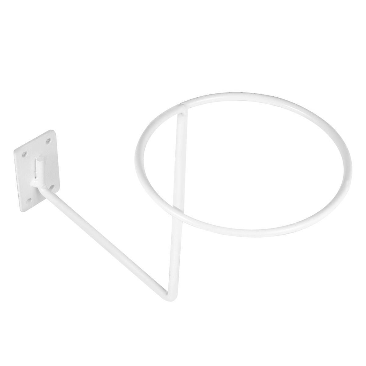 Wall Hat Holder for Motorcycle Display 2Pcs White Iron Stand