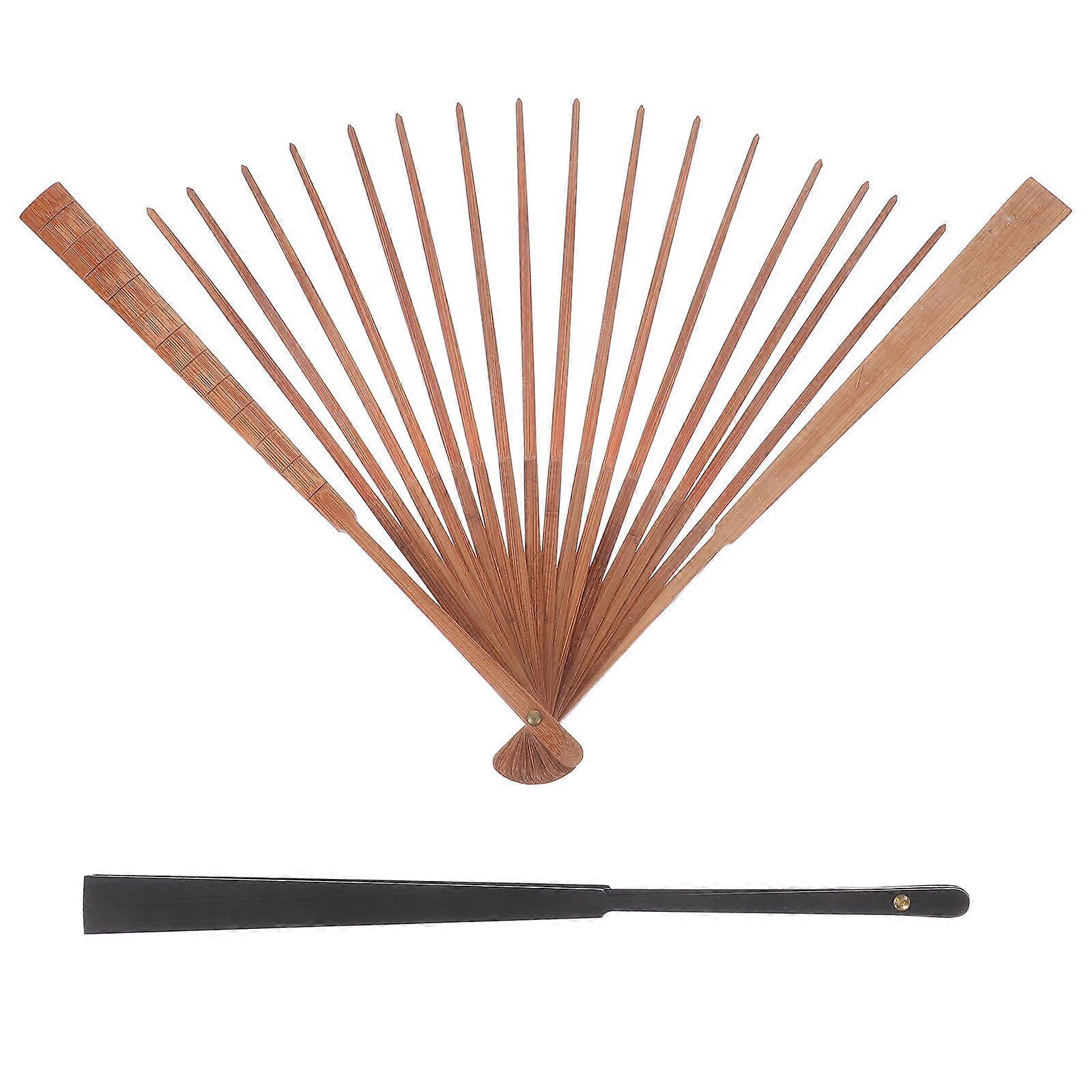 Bamboo Folding Fan Frame for Fan Crafting 4Pcs Handmade DIY Ribs